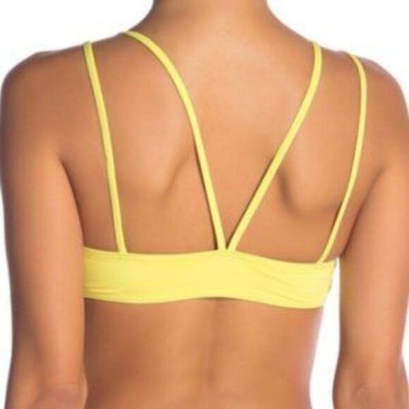 VYB Crossback Bralette Bikini  yellow Top size XL - Picture 2 of 6